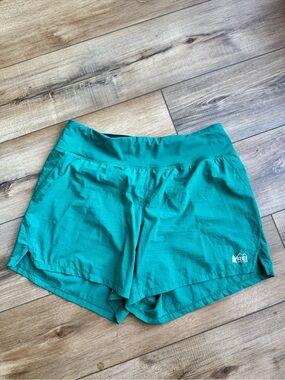 REI Swiftland Running Shorts | M | VGUC | Teal | 5” inseam | Lined | Zip pocket